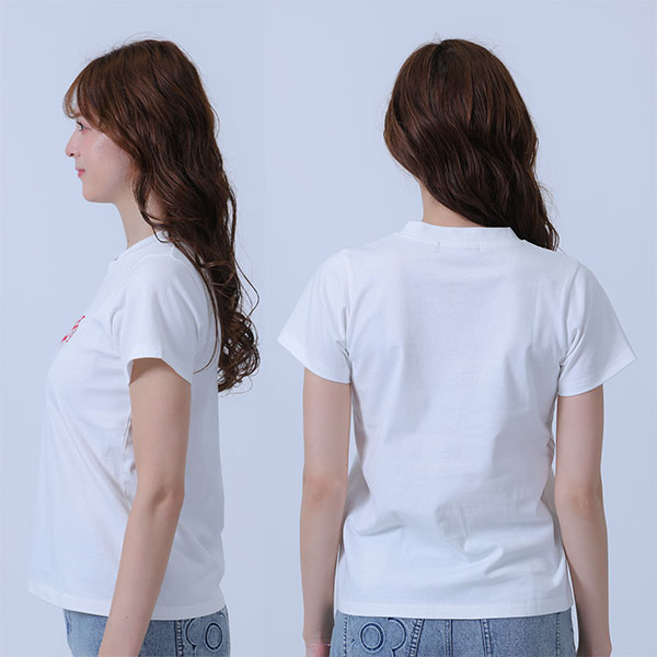 チェーンステッチ Tシャツ（ホワイト）