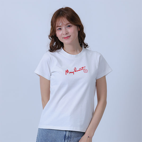 チェーンステッチ Tシャツ（ホワイト）