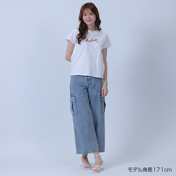 チェーンステッチ Tシャツ（ホワイト）