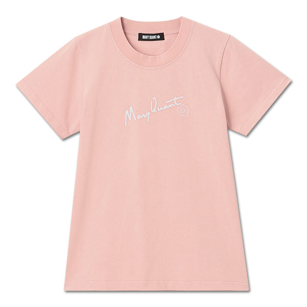チェーンステッチ Tシャツ（ピンク）