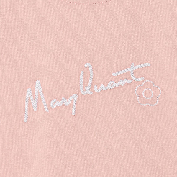 チェーンステッチ Tシャツ（ピンク）