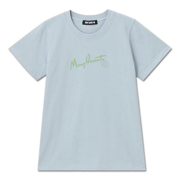 チェーンステッチ Tシャツ（ブルー）