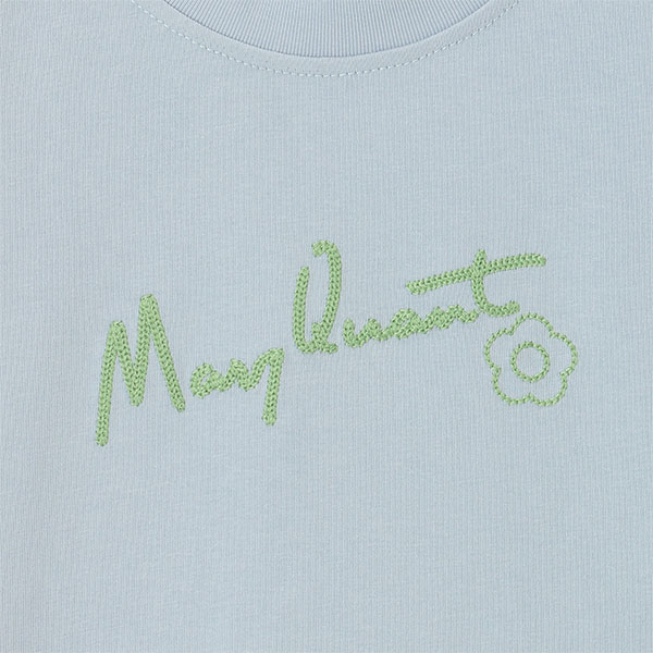 チェーンステッチ Tシャツ（ブルー）