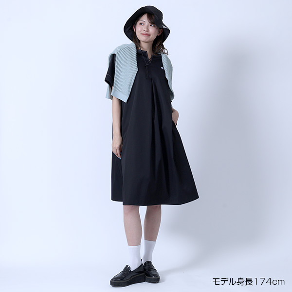 フロントタック ワンピース（ブラック）