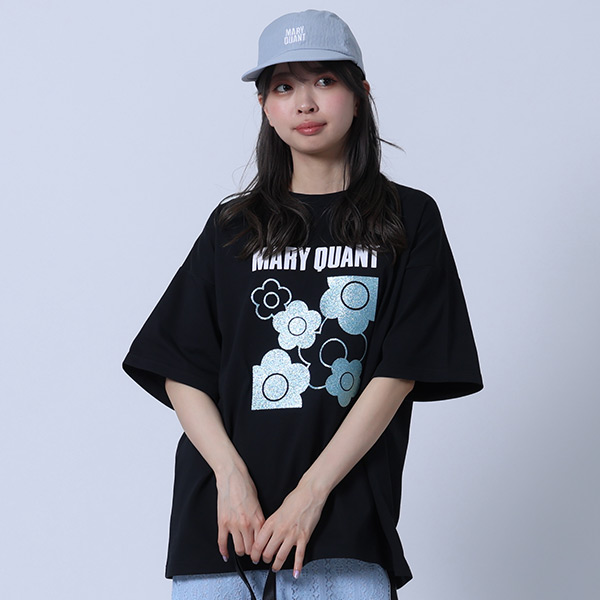 ラメデイジー Tシャツ（ブラック）
