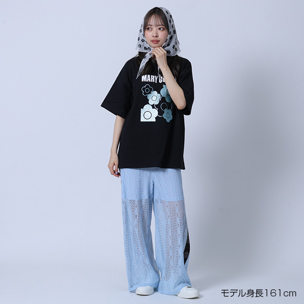 ラメデイジー Tシャツ（ブラック）