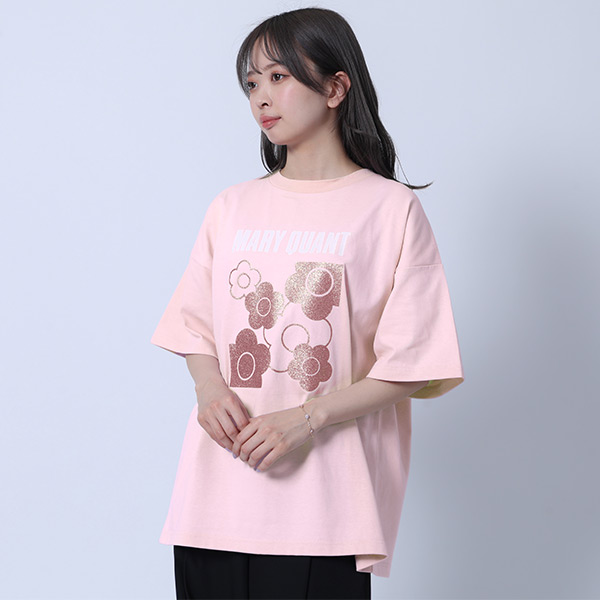 ラメデイジー Tシャツ（ピンク）
