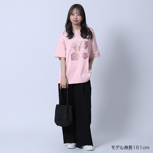 ラメデイジー Tシャツ（ピンク）