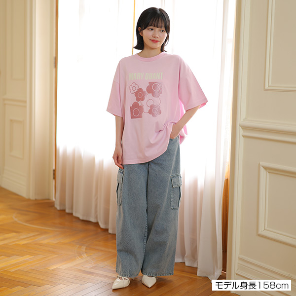 ラメデイジー Tシャツ（ピンク）
