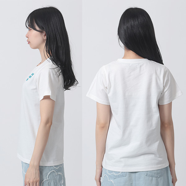 レトロロゴプリント Tシャツ（ホワイト）