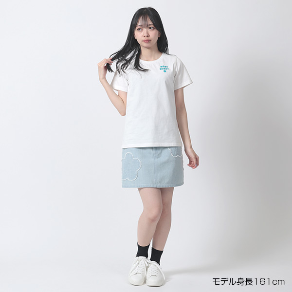 レトロロゴプリント Tシャツ（ホワイト）