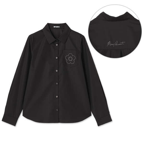 デイジーパッチポケット ブラウス（ブラック） | MARY QUANT ONLINE