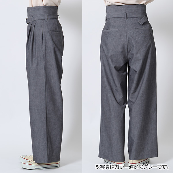 タックワイド パンツ（ベージュ）