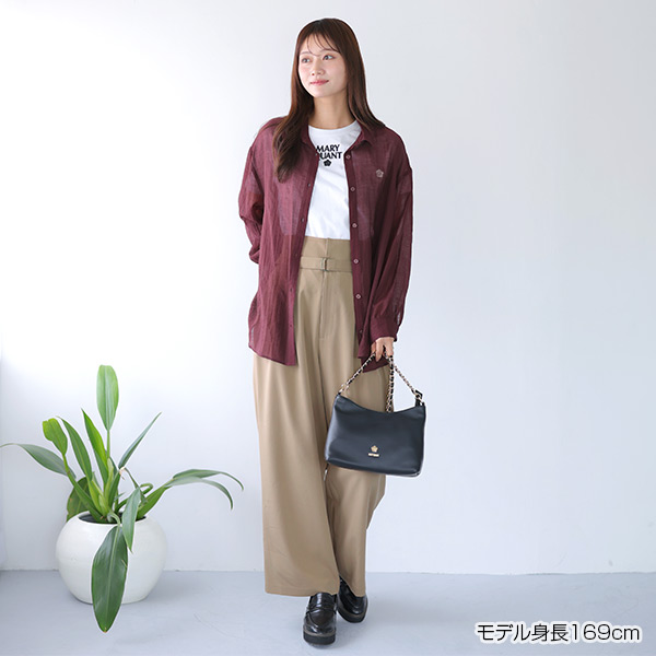 タックワイド パンツ（ベージュ）