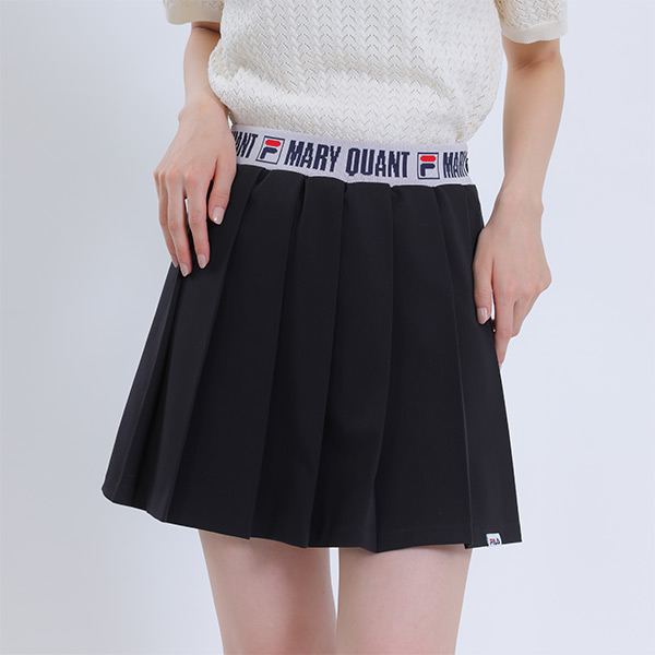 FILA × MARY QUANT プリーツミニ スカート（ブラック）
