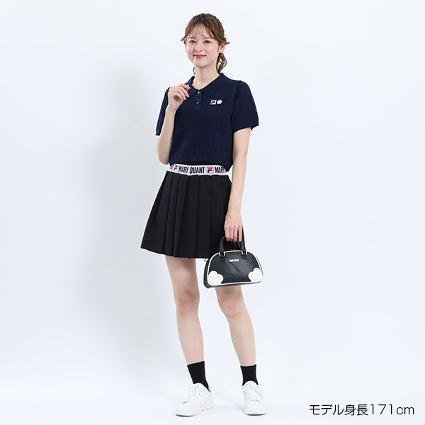 FILA × MARY QUANT プリーツミニ スカート（ブラック）