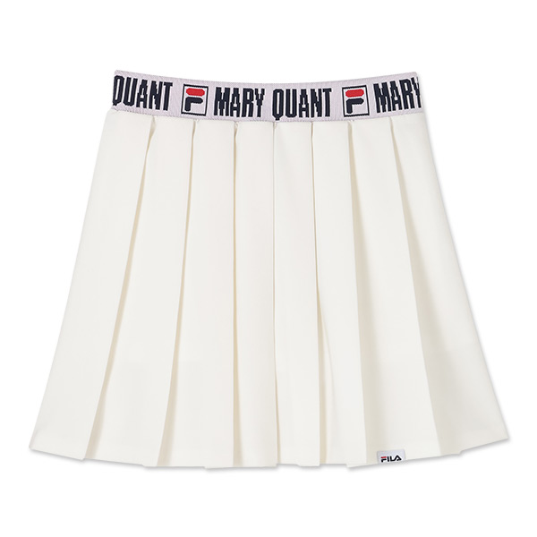 FILA × MARY QUANT プリーツミニ スカート（ホワイト）
