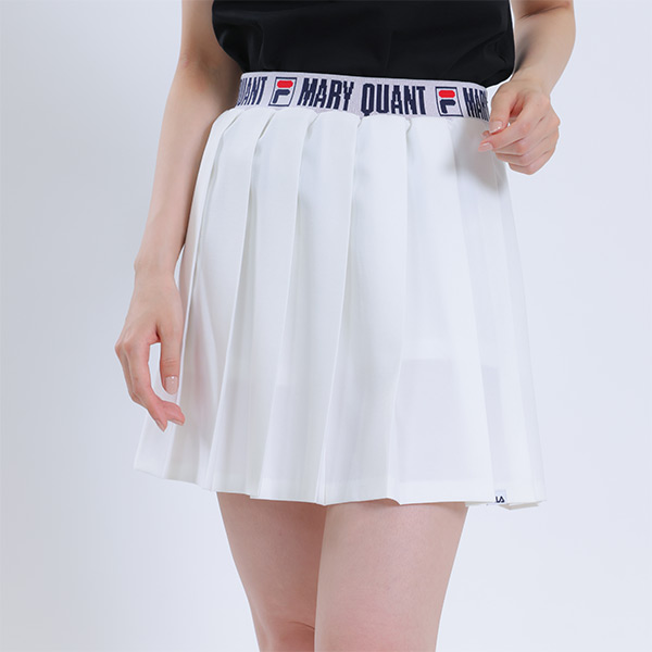 FILA × MARY QUANT プリーツミニ スカート（ホワイト）