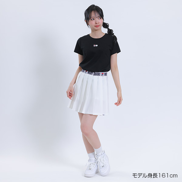 FILA × MARY QUANT プリーツミニ スカート（ホワイト）