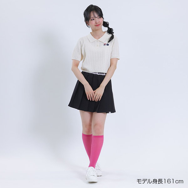 FILA × MARY QUANT クロッシェポロ プルオーバー（アイボリー）