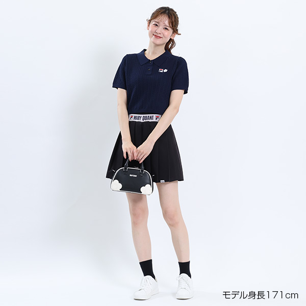 FILA × MARY QUANT クロッシェポロ プルオーバー（ネイビー）