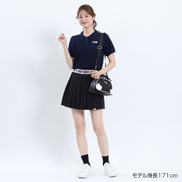 FILA × MARY QUANT クロッシェポロ プルオーバー（ネイビー）