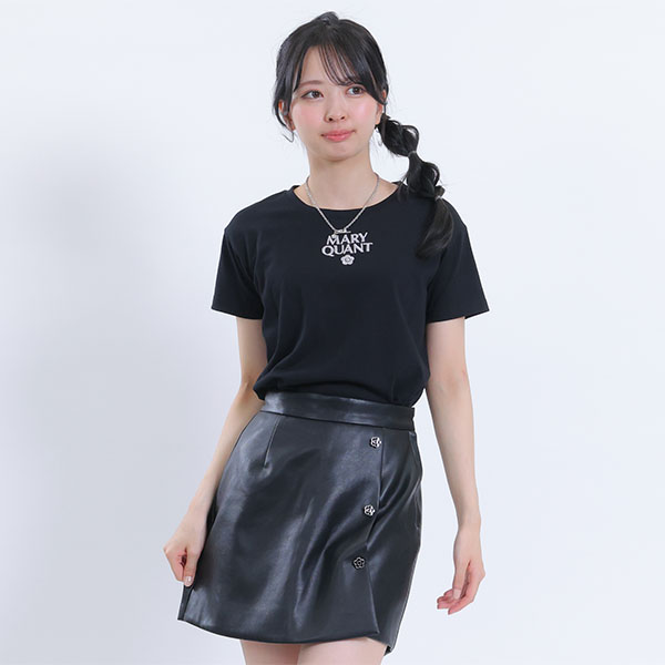 3Dロゴ刺繍 Tシャツ（ブラック）