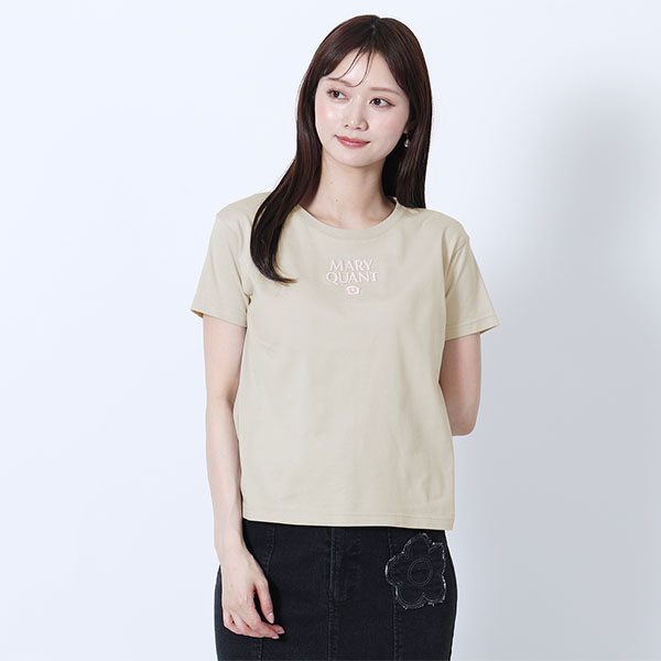 3Dロゴ刺繍 Tシャツ（グレー）