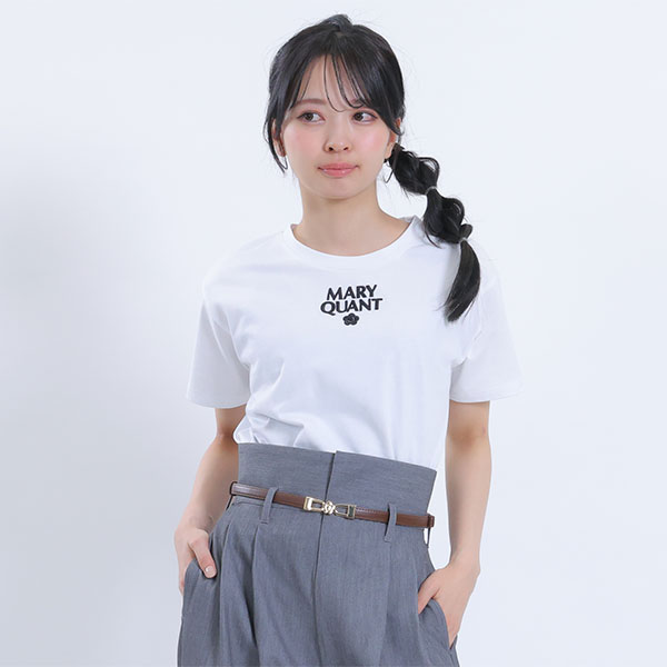 3Dロゴ刺繍 Tシャツ（ホワイト）