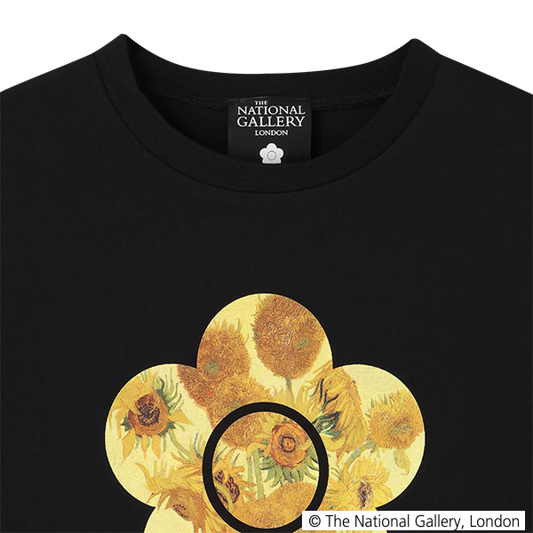 ファン・ゴッホデザイン Tシャツ（ブラック）