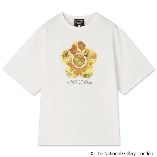 ファン・ゴッホデザイン Tシャツ（ホワイト）
