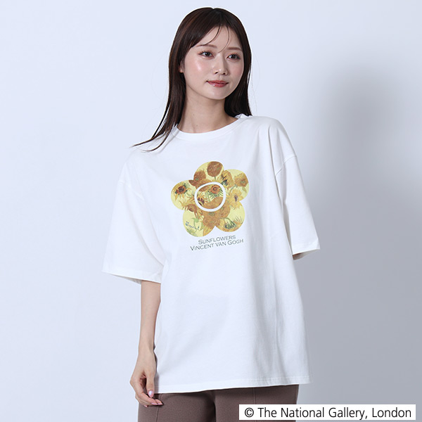 ファン・ゴッホデザイン Tシャツ（ホワイト）