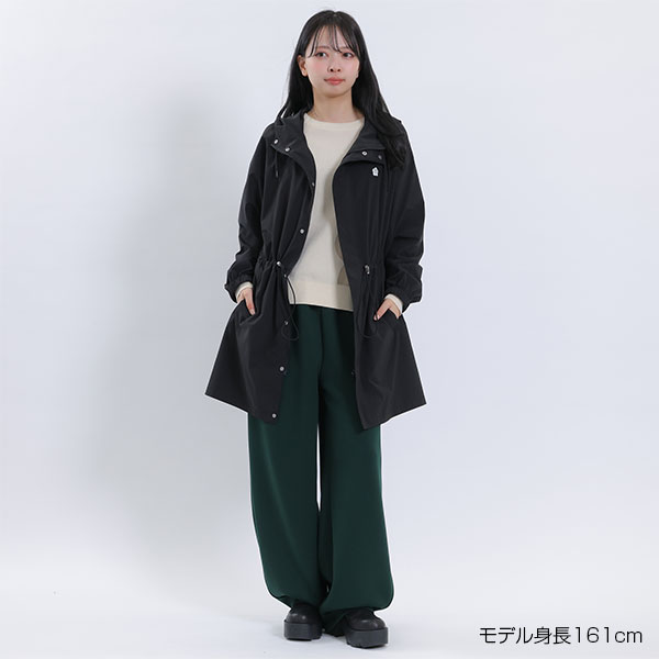 デイジーワンポイントモッズ コート（ブラック）