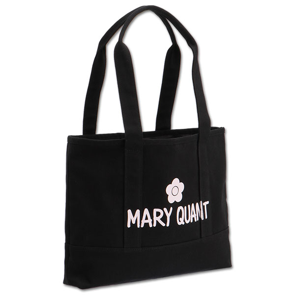 ペイントロゴキャンバス トート（ブラック） | MARY QUANT ONLINE SHOP