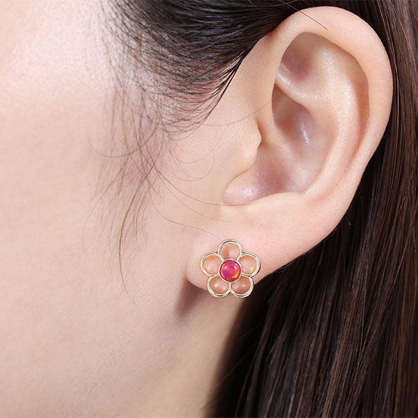 ソライロエポ ピアス（レッド）