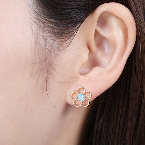 ソライロエポ ピアス（ブルー）
