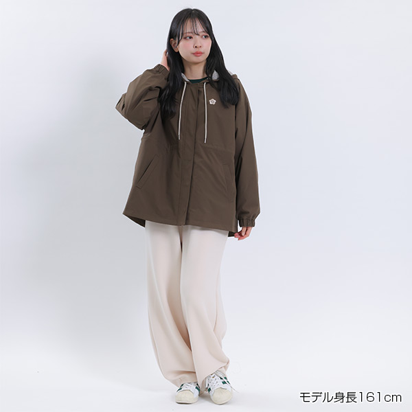 デイジーワンポイントパーカ ブルゾン（カーキ）