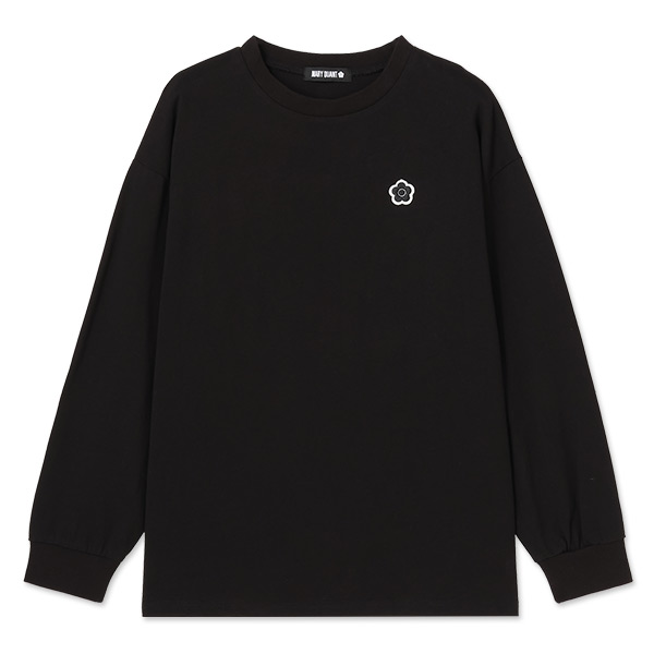 デイジーワッペンロング Tシャツ（ブラック）