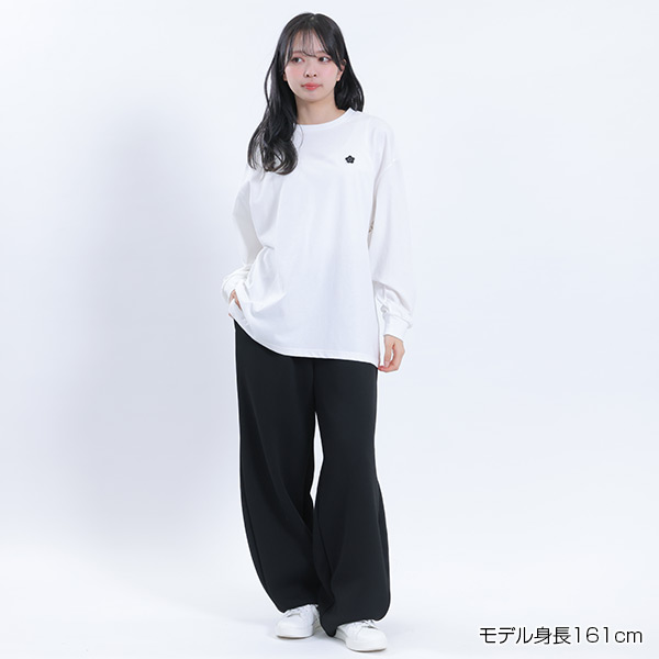 デイジーワッペンロング Tシャツ（ホワイト）
