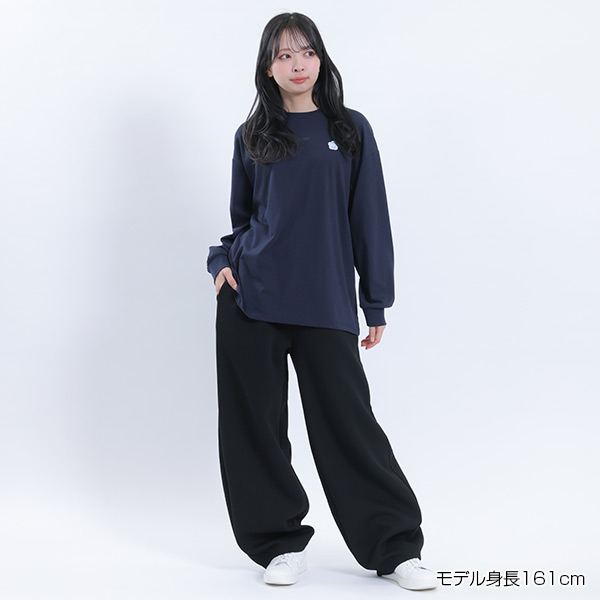 デイジーワッペンロング Tシャツ（ネイビー）