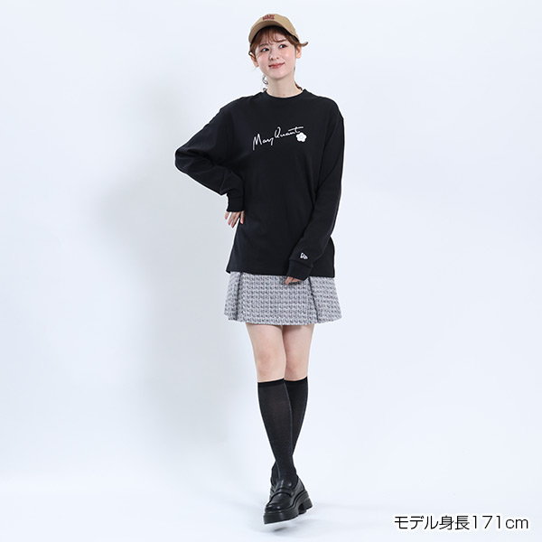 NEW ERA×MARY QUANT サインロゴ プルオーバー（ブラック）