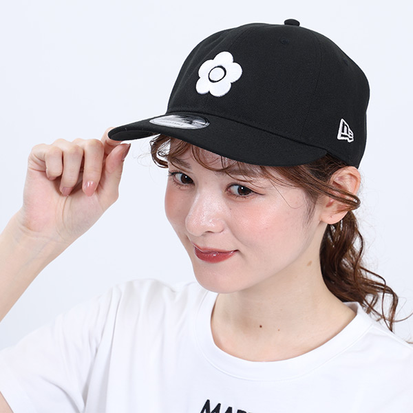 NEW ERA×MARY QUANT BIGデイジー キャップ（ブラック）