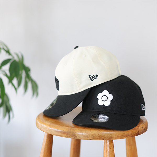 NEW ERA×MARY QUANT BIGデイジー キャップ（ブラック）