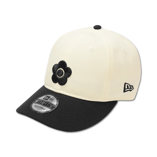 NEW ERA×MARY QUANT BIGデイジー キャップ（ブラック×ホワイト）