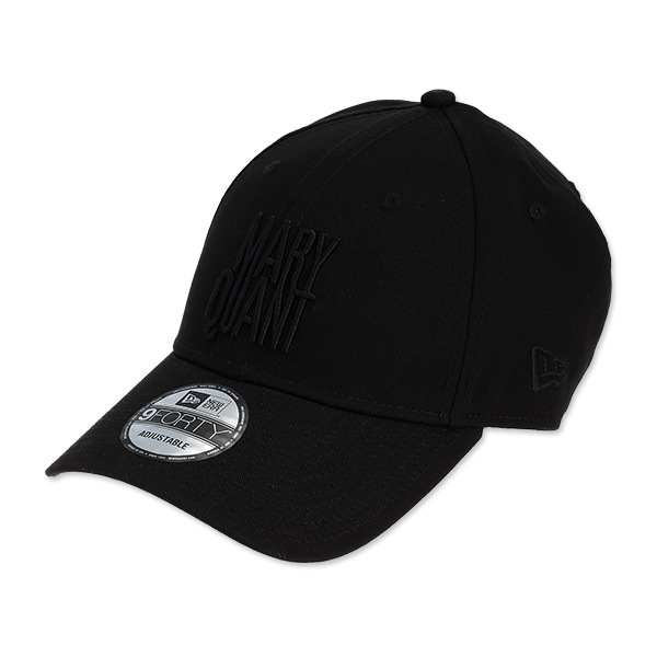 NEW ERA×MARY QUANT アーカイブロゴ キャップ（ブラック）
