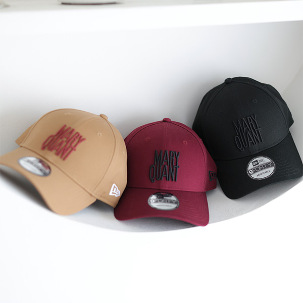 NEW ERA×MARY QUANT アーカイブロゴ キャップ（ブラック）
