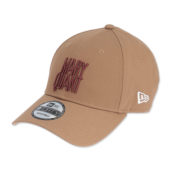 NEW ERA×MARY QUANT アーカイブロゴ キャップ（ベージュ）