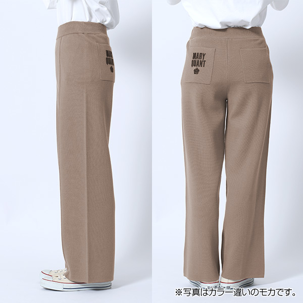 センターシームニット パンツ（ボルドー） | MARY QUANT ONLINE SHOP