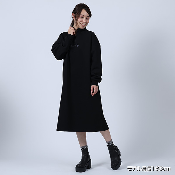 サインロゴボンディング ワンピース（ブラック）