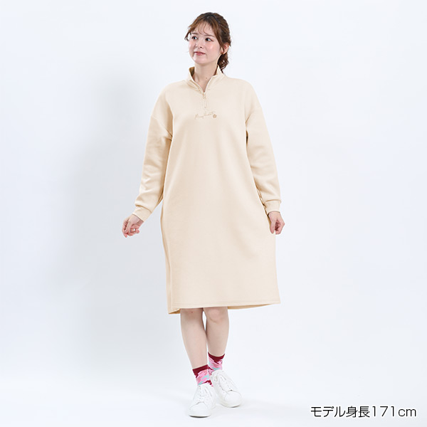 サインロゴボンディング ワンピース（アイボリー）
